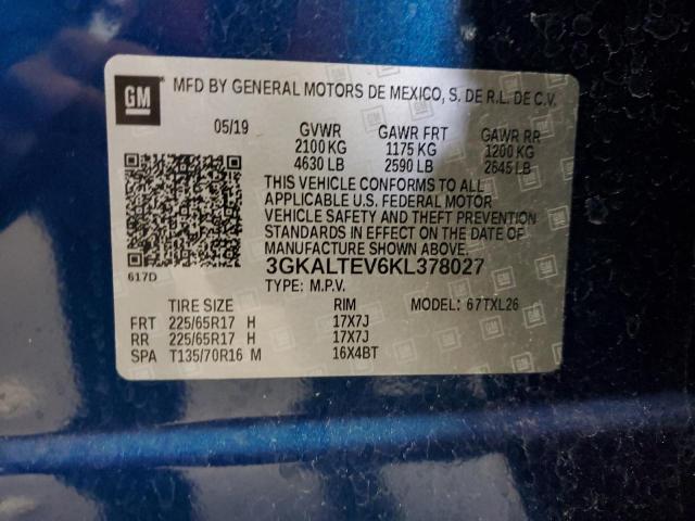 3GKALTEV6KL378027 GMC Terrain Sle