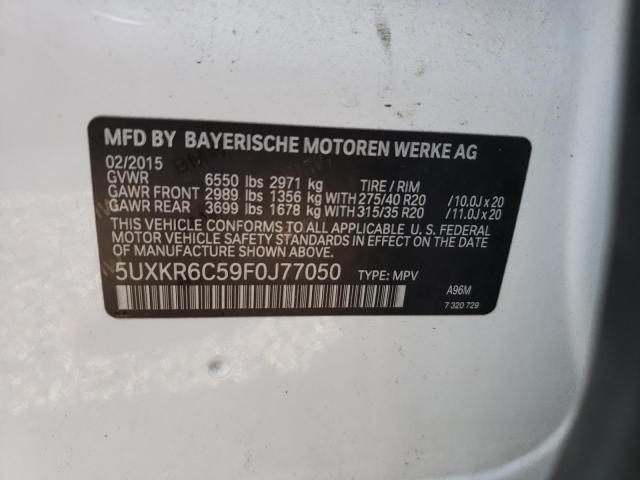 5UXKR6C59F0J77050 BMW X5 Xdrive50i