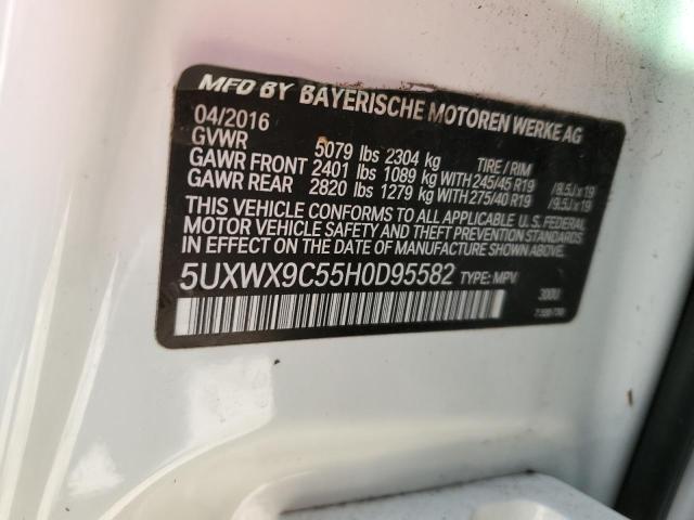 5UXWX9C55H0D95582 BMW X3 Xdrive28i