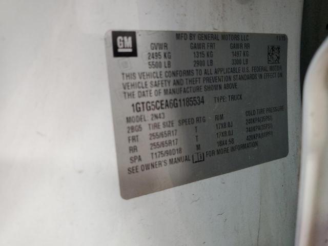 1GTG5CEA6G1185534 GMC CANYON SLE