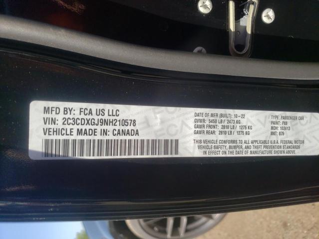 2C3CDXGJ9NH210578 Dodge Charger Scat Pack