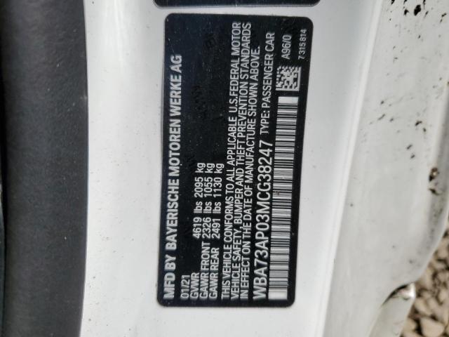 WBA73AP03MCG38247 BMW 430xi