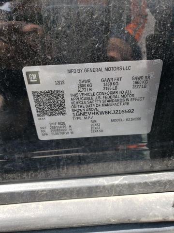 1GNEVHKW6KJ216592 Chevrolet Traverse Lt