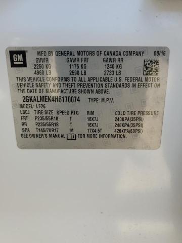 2GKALMEK4H6170074 GMC Terrain Sle