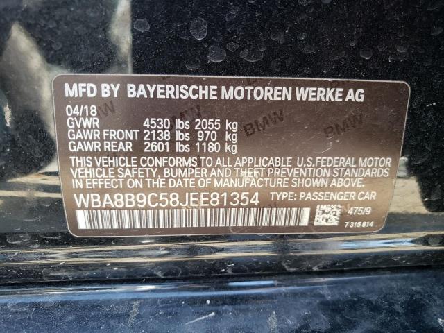 WBA8B9C58JEE81354 BMW 330 I