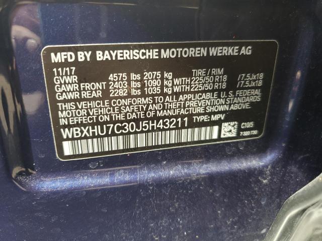 WBXHU7C30J5H43211 BMW X1 Sdrive28i