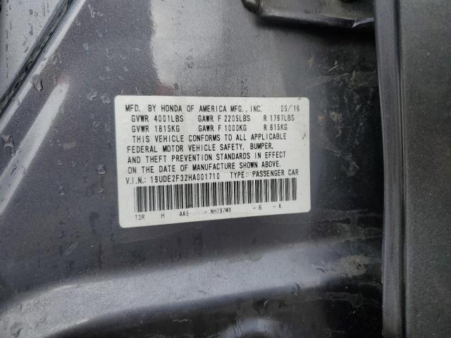 19UDE2F32HA001710 Acura Ilx Base Watch Plus