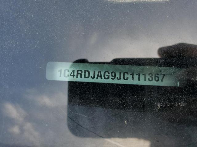 1C4RDJAG9JC111367 Dodge Durango Sxt