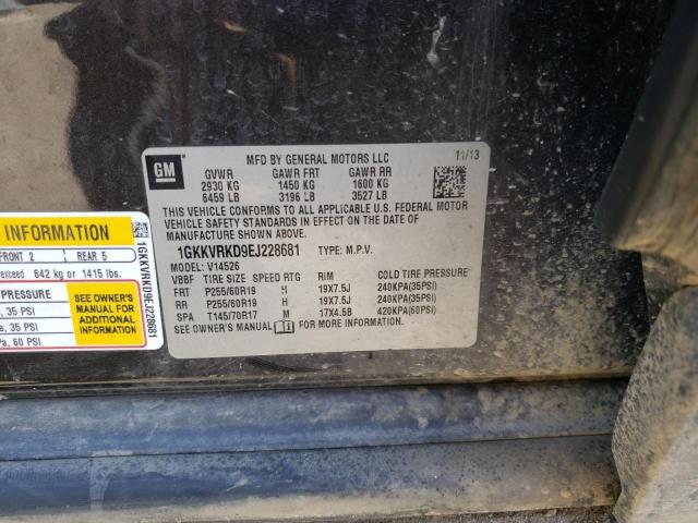 1GKKVRKD9EJ228681 GMC Acadia Slt-1