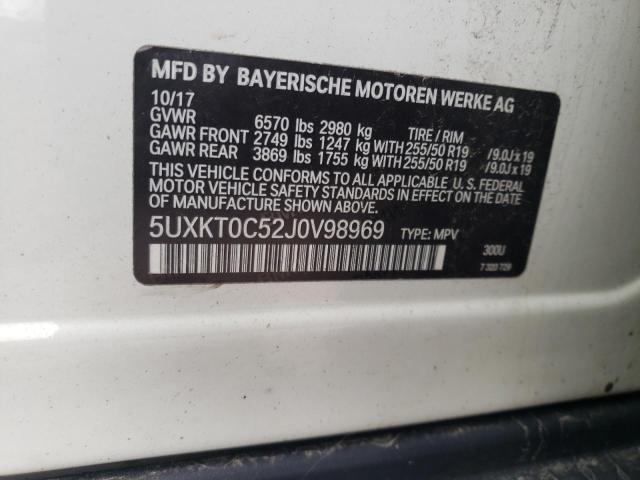 5UXKT0C52J0V98969 BMW X5 Xdr40e