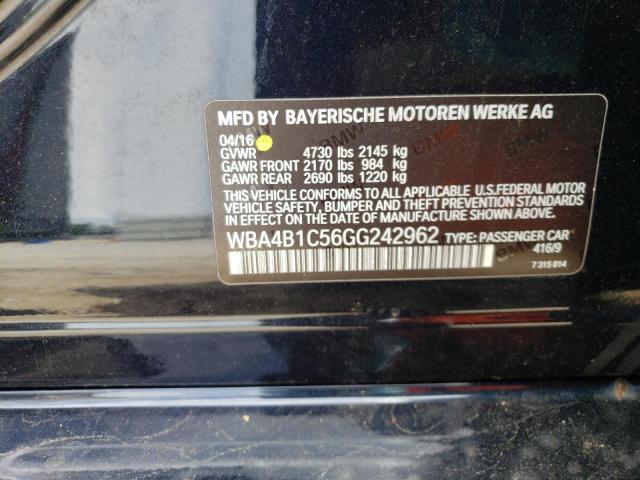 WBA4B1C56GG242962 BMW 435 I Gran Coupe