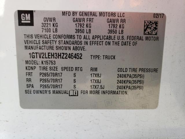 1GTV2LEH3HZ246452 GMC Sierra K1500