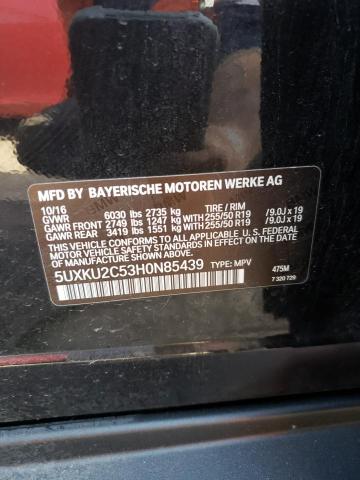 5UXKU2C53H0N85439 BMW X6 Xdrive35i