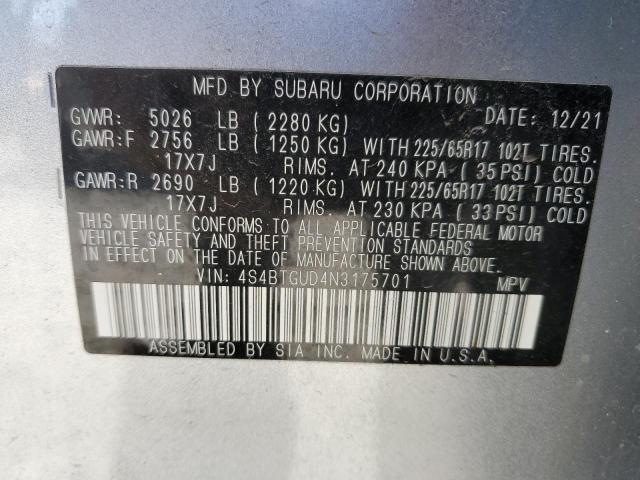 4S4BTGUD4N3175701 Subaru Outback Wilderness