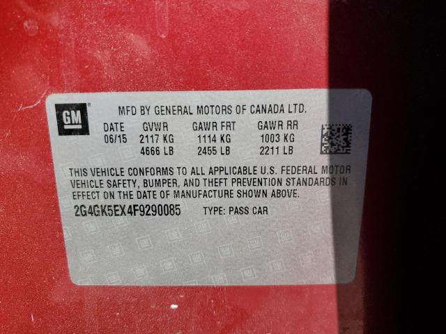 2G4GK5EX4F9290085 Buick Regal