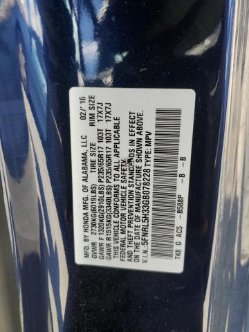 5FNRL5H33GB078228 Honda ODYSSEY SE