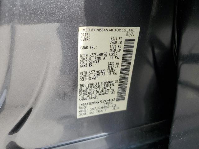 1N6AA1ED9MN520402 Nissan TITAN SV
