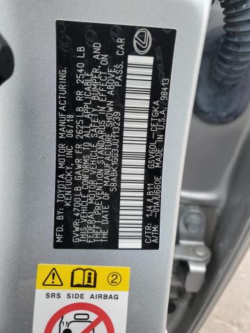 58ABK1GG3JU113239 Lexus ES 350