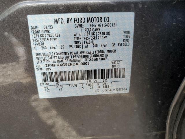 2FMPK4G92PBA09808 Ford EDGE SE