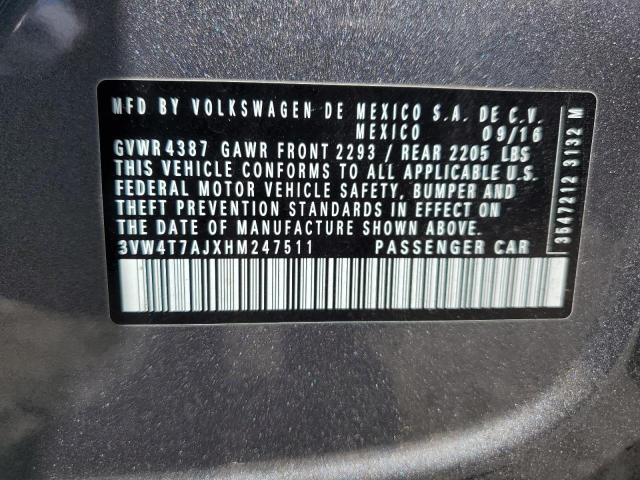 3VW4T7AJXHM247511 Volkswagen JETTA GLI
