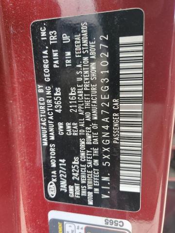 5XXGN4A72EG310272 KIA OPTIMA EX