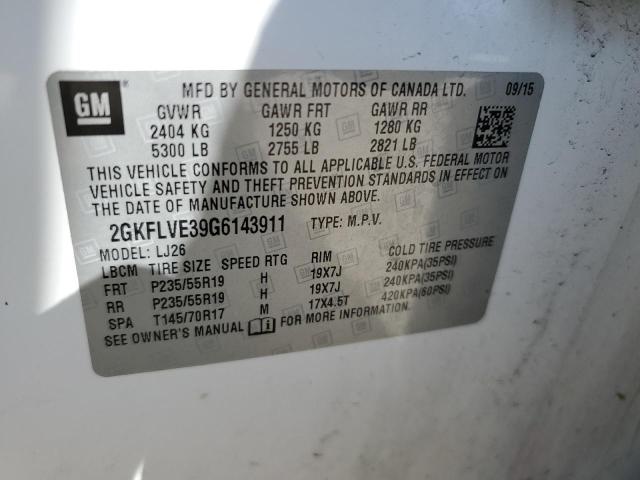 2GKFLVE39G6143911 GMC Terrain Denali