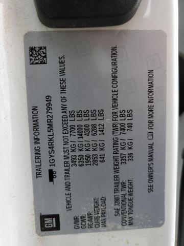 1GYS4RKL5MR279949 Cadillac Escalade Esv Sport Platinum