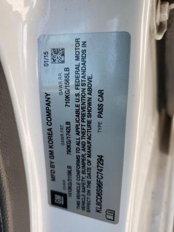 KL8CD6S96FC747294 Chevrolet SPARK 1LT