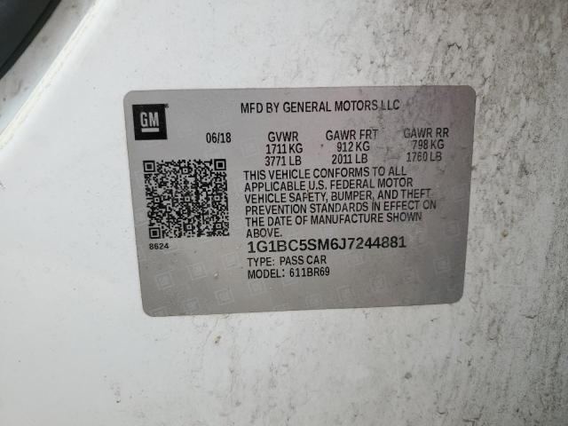 1G1BC5SM6J7244881 Chevrolet CRUZE LS