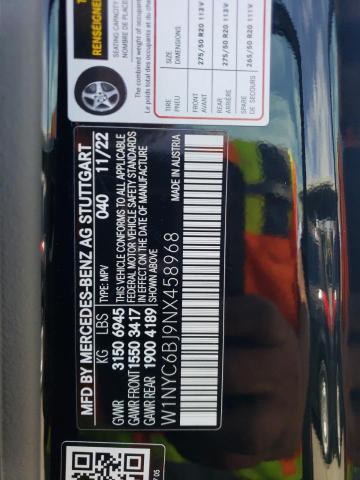 W1NYC6BJ9NX458968 Mercedes-Benz G 550