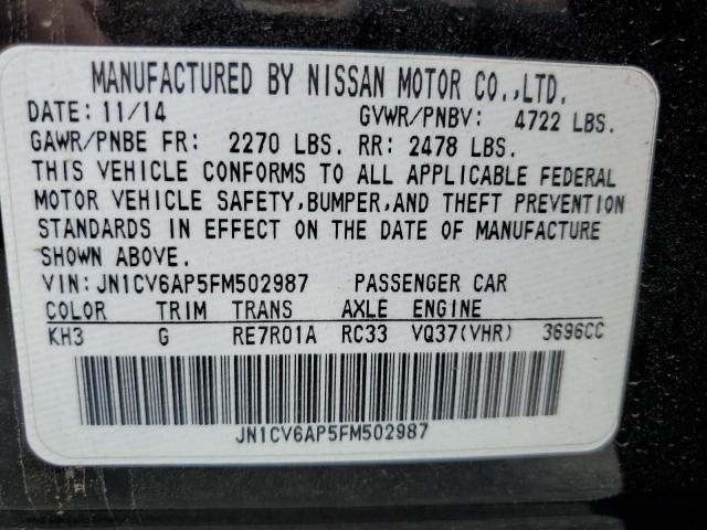 JN1CV6AP5FM502987 Infiniti Q40