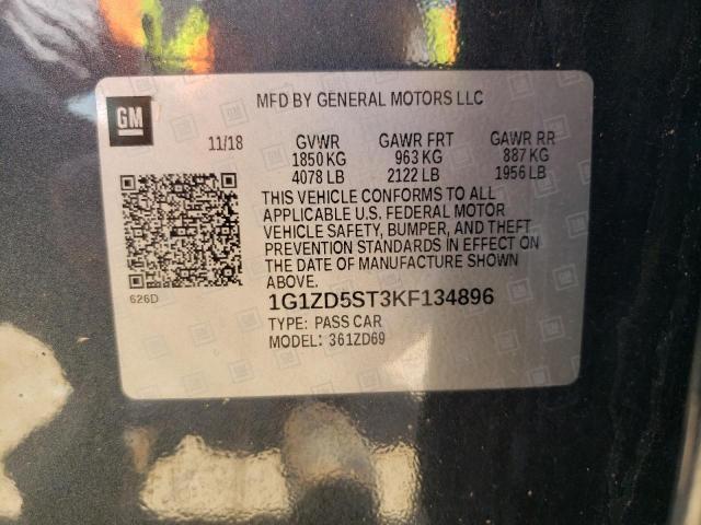 1G1ZD5ST3KF134896 Chevrolet MALIBU LT