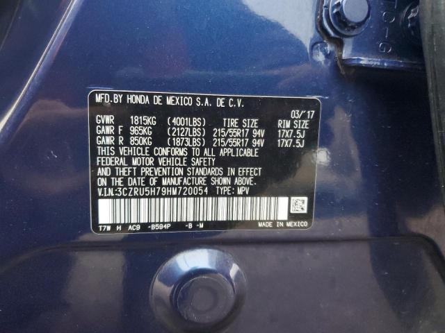 3CZRU5H79HM720054 Honda Hr-v Exl