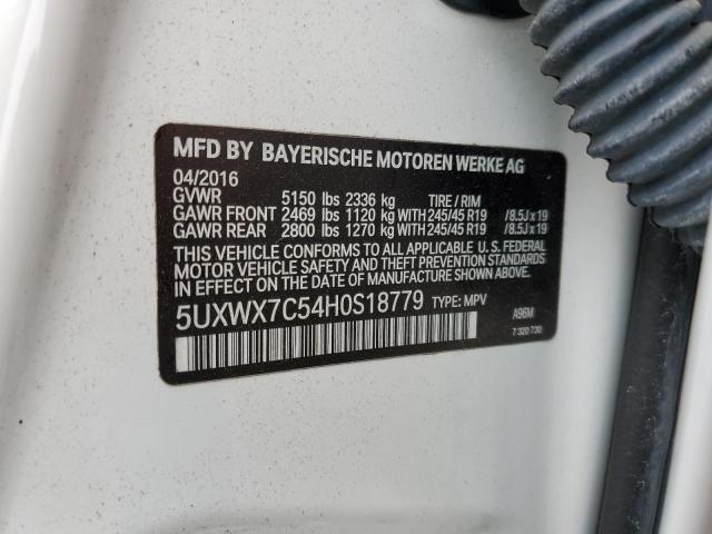 5UXWX7C54H0S18779 BMW X3 Xdrive35i