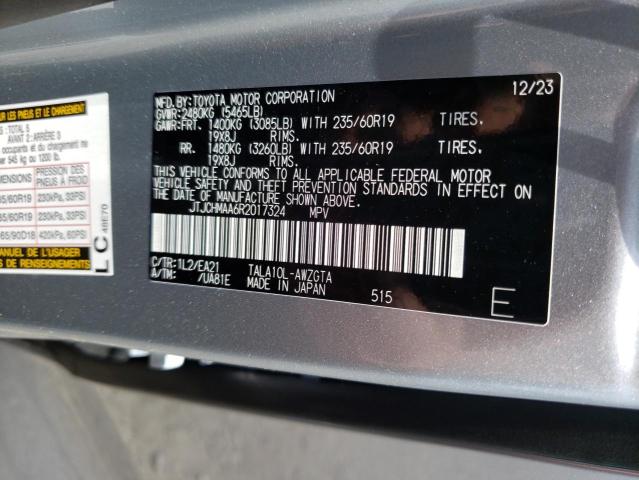 JTJCHMAA6R2017324 Lexus Rx 350 Premium