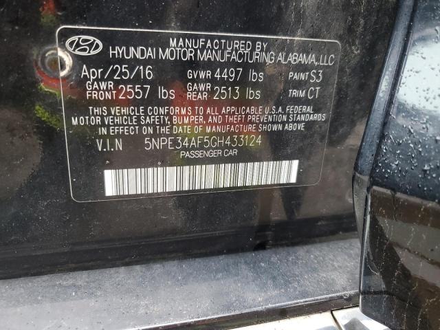 5NPE34AF5GH433124 Hyundai Sonata Sport