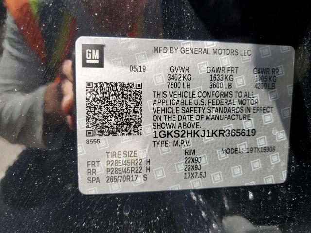 1GKS2HKJ1KR365619 GMC YUKON XL DENALI