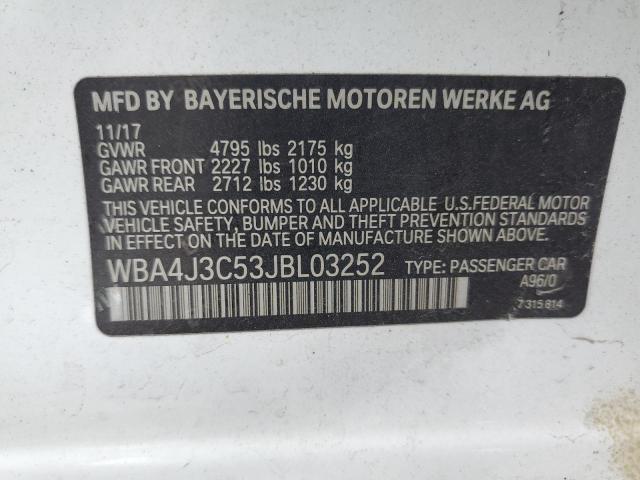 WBA4J3C53JBL03252 BMW 430xi Gran Coupe