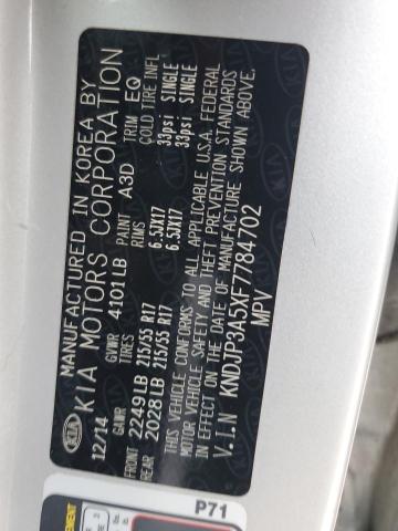 KNDJP3A5XF7784702 KIA SOUL +