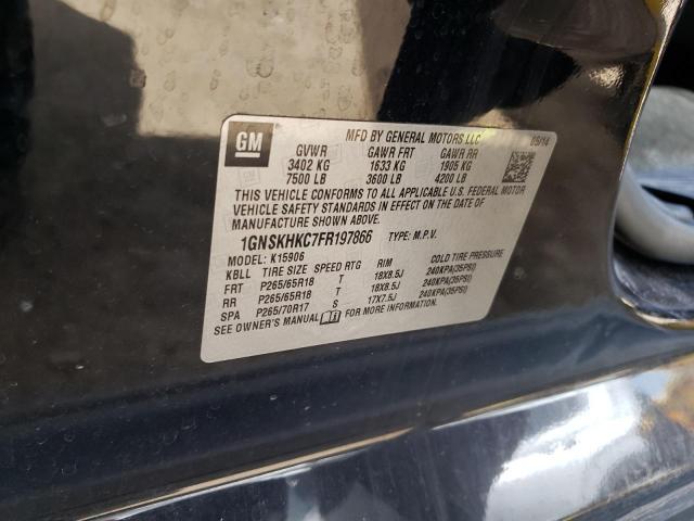 1GNSKHKC7FR197866 Chevrolet Suburban K1500 Ls