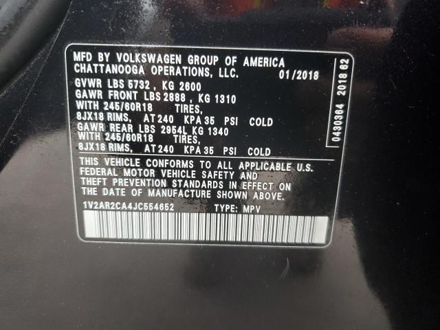 1V2AR2CA4JC554652 Volkswagen Atlas S