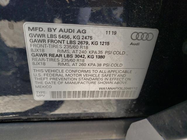 WA1ANAFY3L2046112 Audi Q5 PREMIUM