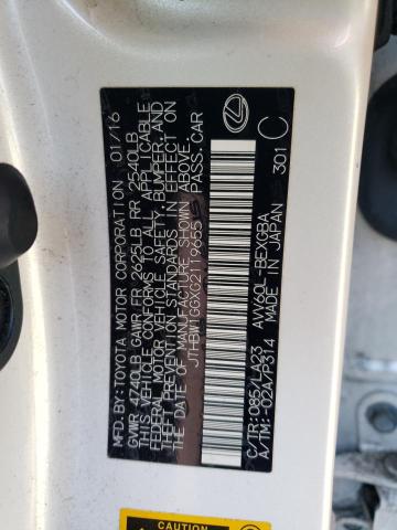 JTHBW1GGXG2119655 Lexus ES 300H