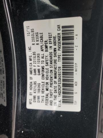 1HGCR2F52GA060739 Honda Accord Sport