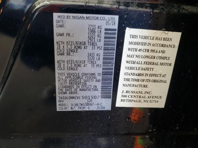 5N1DL0MM2KC501507 Infiniti QX60 LUXE