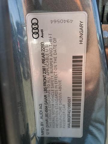WAUB8GFF4G1065697 Audi A3 PREMIUM