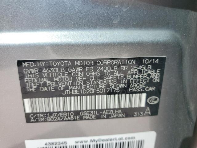 JTHBE1D20F5017175 Lexus IS 350