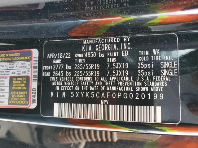 5XYK5CAF0PG020199 KIA Sportage Sx Prestige