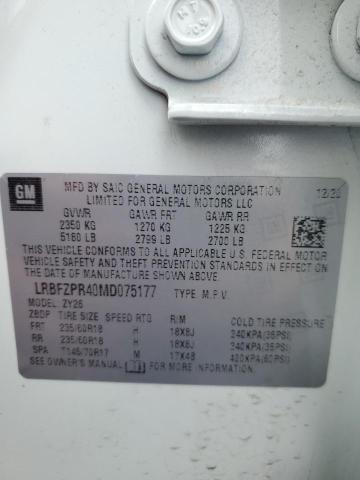LRBFZPR40MD075177 Buick Envision Essence
