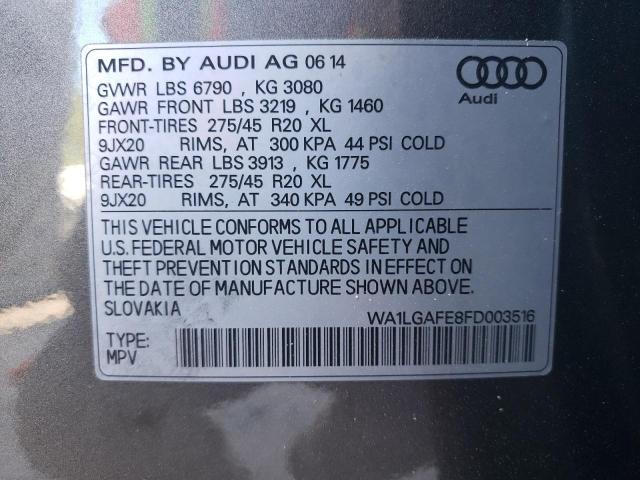WA1LGAFE8FD003516 Audi Q7 Premium Plus